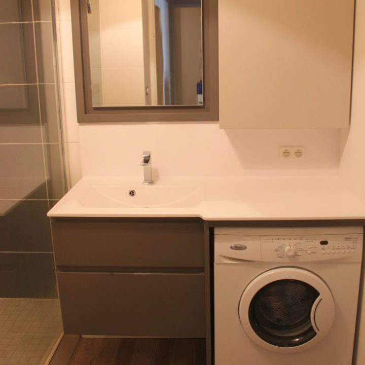 meuble vasque machine à laver