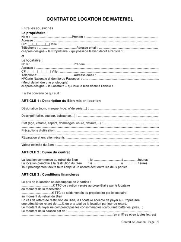 modele contrat location meublee modele contrat location meublee