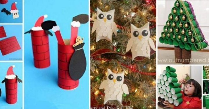 17 Merveilleux Bricolages De Noël À Faire Avec Les Enfants concernant Pere Noel Rouleau Papier Toilette