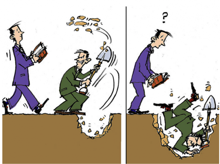 wer anderen eine grube gräbt fällt selbst hinein bedeutung wer anderen eine grube gräbt fällt selbst hinein bedeutung