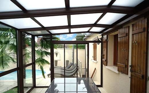 #Abri De #Terrasse Télescopique Avec Ouverture De Toit ! # intérieur Abri Terrasse Telescopique