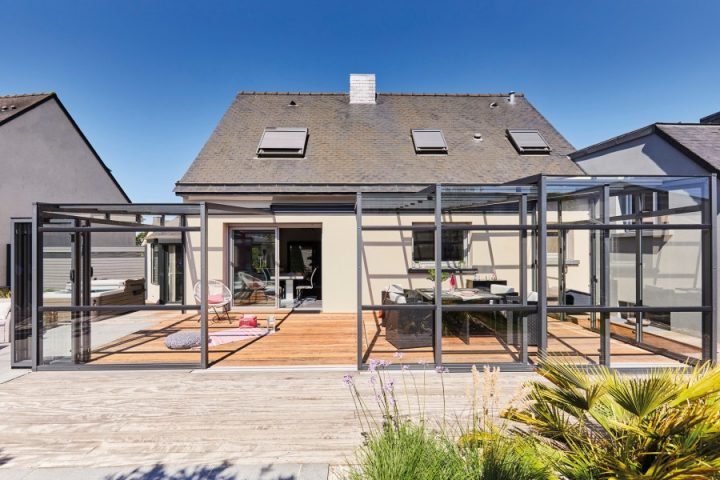 Abri De Terrasse Télescopique En Alu – Gustave Rideau tout Abri Terrasse Telescopique