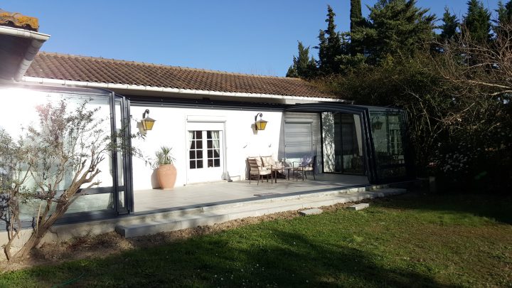 Abri De Terrasse Télescopique R-Home | Fabricant Français serapportantà Abri Terrasse Telescopique