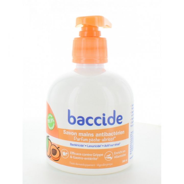Baccide Savon Mains Antibactérien Pêche-Abricot 300Ml dedans Baccide Gel Mains Peaux Sensibles Baccide Savon Mains Antibactérien Pêche-Abricot 300Ml dedans Baccide Gel Mains Peaux Sensibles