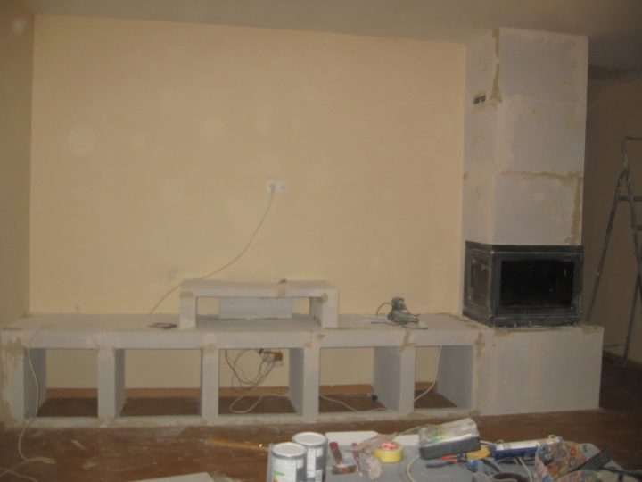 Béton Cellulaire Et Béton Ciré encequiconcerne Habillage Insert Béton Cellulaire