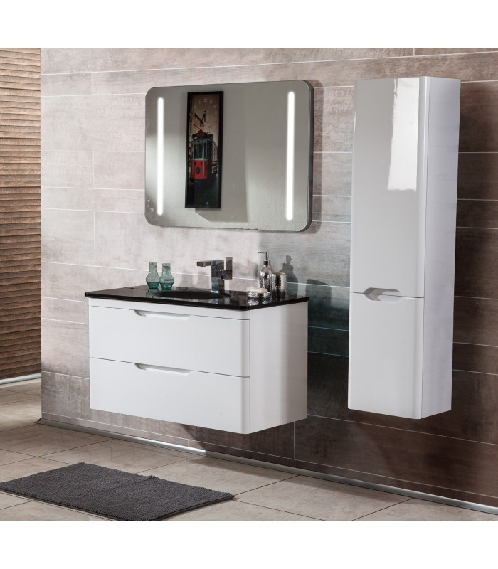 Blanco 100 Cm Version 2 Ensemble Meuble De Salle De Bain à Meubles De Salle Bain Amazone Blanco 100 Cm Version 2 Ensemble Meuble De Salle De Bain à Meubles De Salle Bain Amazone