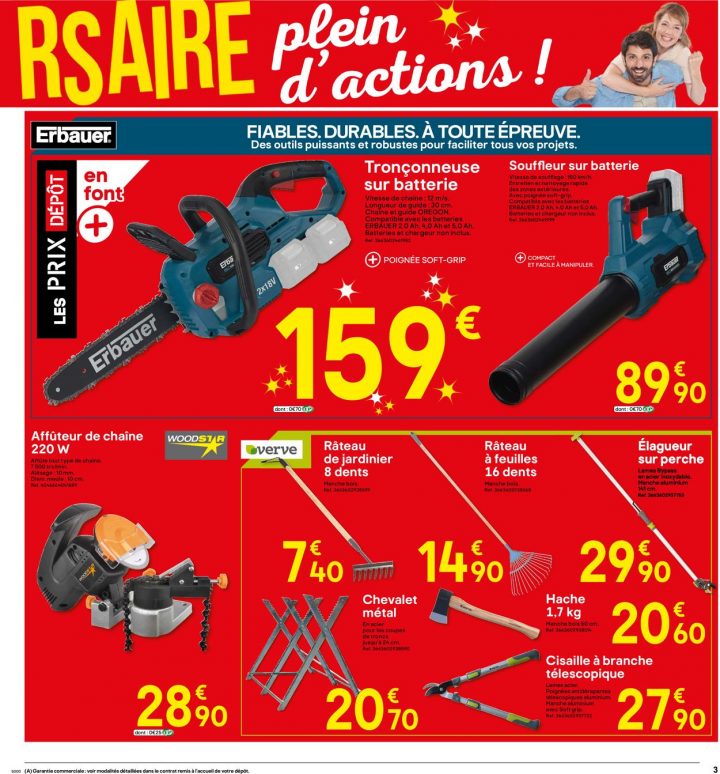 Brico Dépôt Catalogue Actuel 04.10 – 24.10.2019 [3 pour Tronconneuse Brico Depot