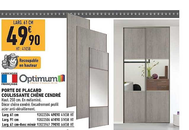 Brico Depot Porte De Placard Coulissante | Styles De Meubles encequiconcerne Kit Porte Coulissante Brico Depot