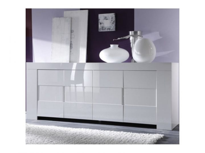 Buffet 4 Portes Laqué Blanc Brillant – Fatisca – L 210 X L serapportantà Buffet Blanc Laque Conforama Buffet 4 Portes Laqué Blanc Brillant – Fatisca – L 210 X L serapportantà Buffet Blanc Laque Conforama