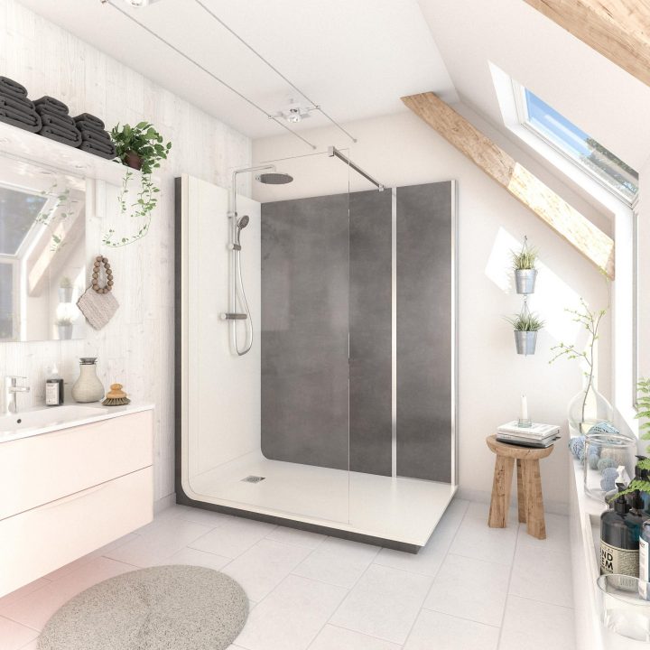 Cabine De Douche L.160 X L.80 Cm Blanc, Verre Transparent destiné Douche Anti Calcaire Leroy Merlin Cabine De Douche L.160 X L.80 Cm Blanc, Verre Transparent destiné Douche Anti Calcaire Leroy Merlin