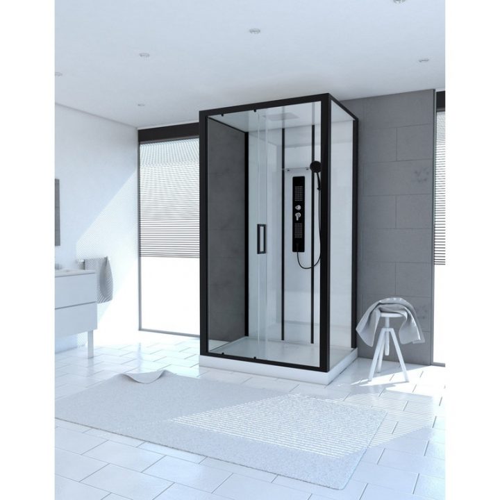 Cabine De Douche Rectangulaire L.115 X L.90 Cm, Urban concernant Cabine Douche Leroy Merlin