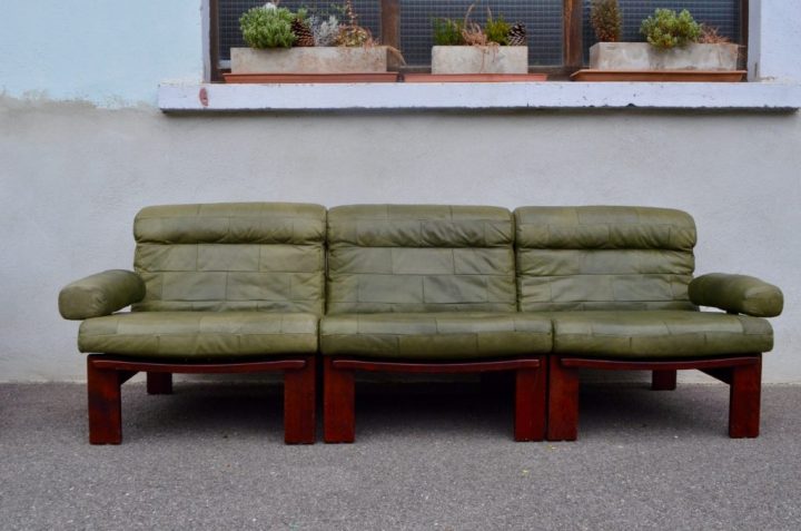 Canapé Modulable En Cuir – L'Atelier Belle Lurette à Kit Renovation Canapé Cuir