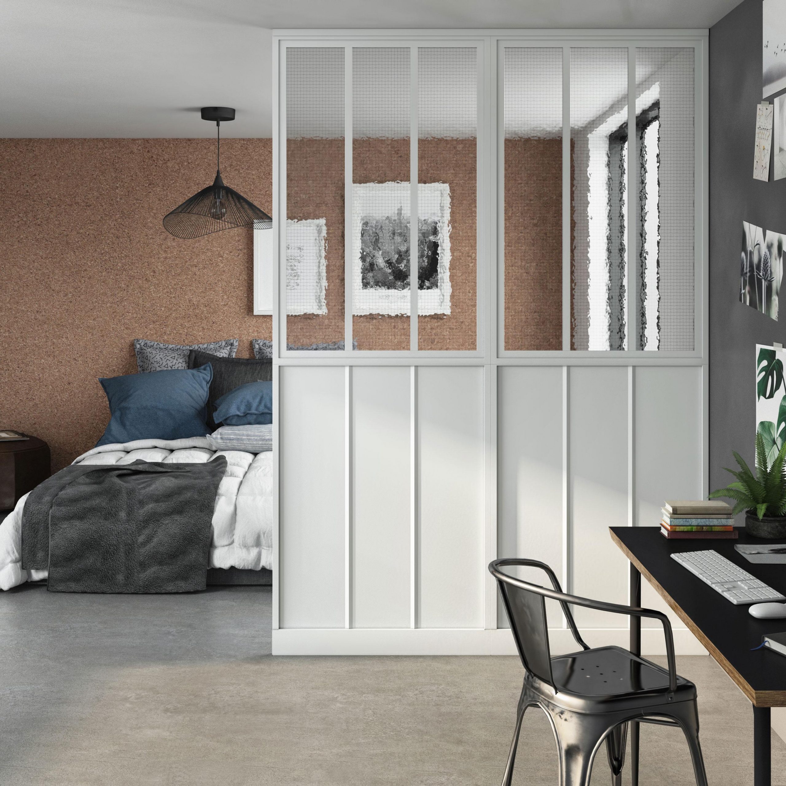 Cloison De Séparation Indus Blanche Et Verres Armés destiné Cloison Amovible Leroy Merlin Cloison De Séparation Indus Blanche Et Verres Armés destiné Cloison Amovible Leroy Merlin