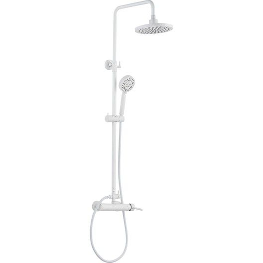 Colonne De Douche Avec Robinetterie, Rousseau Hera Blanc serapportantà Tête De Douche Leroy Merlin Colonne De Douche Avec Robinetterie, Rousseau Hera Blanc serapportantà Tête De Douche Leroy Merlin