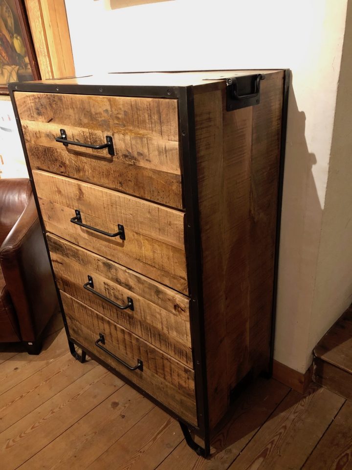 Commode Industrielle – La Grange, Meubles Neufs Et Anciens dedans Meuble Industriel Occasion Pas Cher