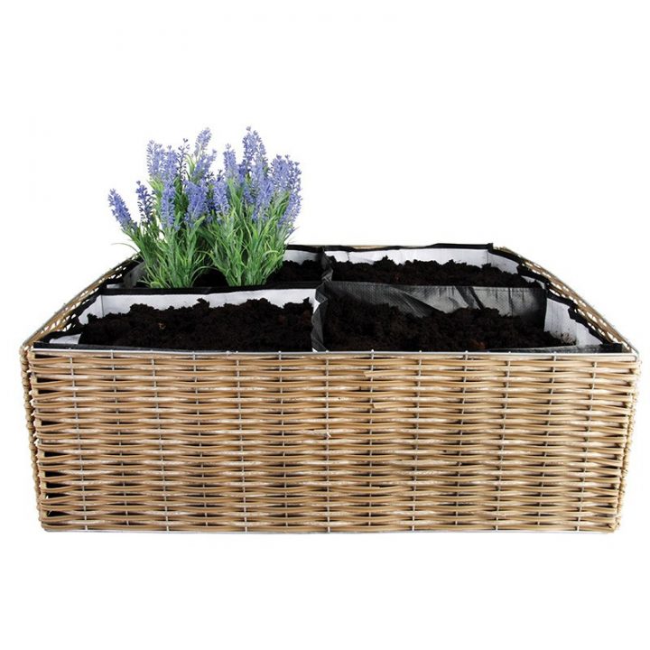 Construire Un Carré Potager: Carré Potager Osier encequiconcerne Carré Potager Noisetier Tressé