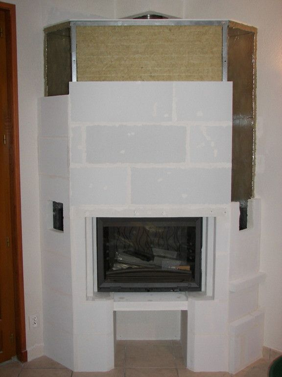 Épinglé Sur Cheminees serapportantà Habillage Insert Béton Cellulaire