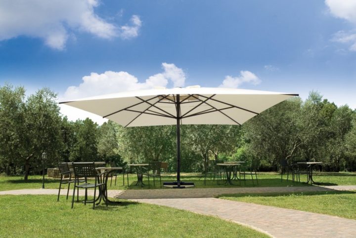 Grand Parasol Pour Restaurant Et Hôtel En 3X4M, 4X4M 5X5 serapportantà Parasol Geant Professionnel