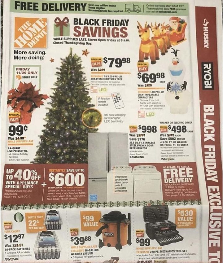Home Depot Black Friday Ad 2019 | Black Friday Ads encequiconcerne Brico Depot Black Friday 2019