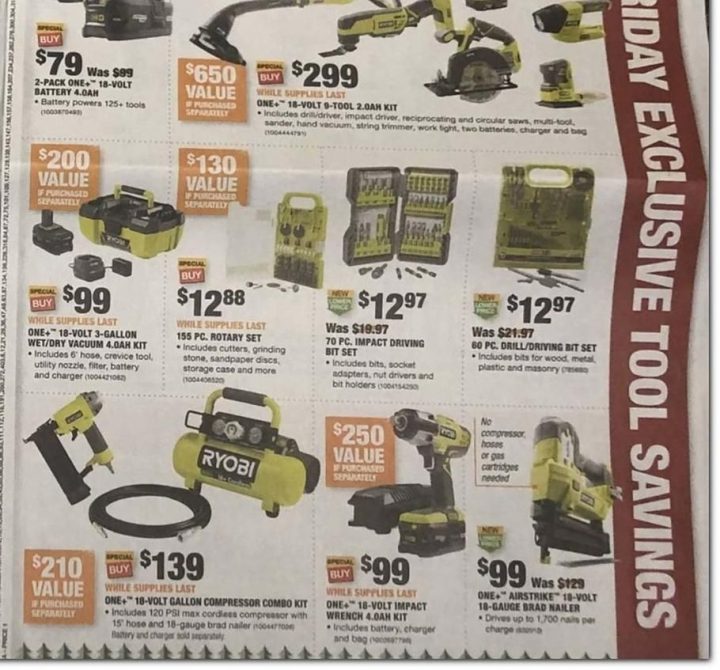 Home Depot Black Friday Ad Scan, Deals And Sales 2019 à Brico Depot Black Friday 2019