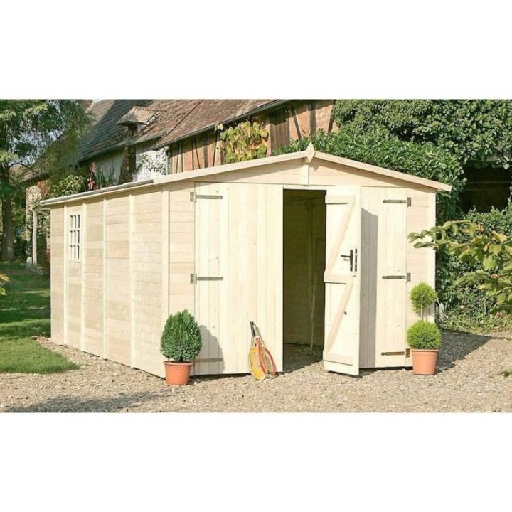Jardin ᐅ Garage En Bois 3M X 5M- Albatros – 15M² – Porte tout Chalet Jardin Boutique Jardin ᐅ Garage En Bois 3M X 5M- Albatros – 15M² – Porte tout Chalet Jardin Boutique