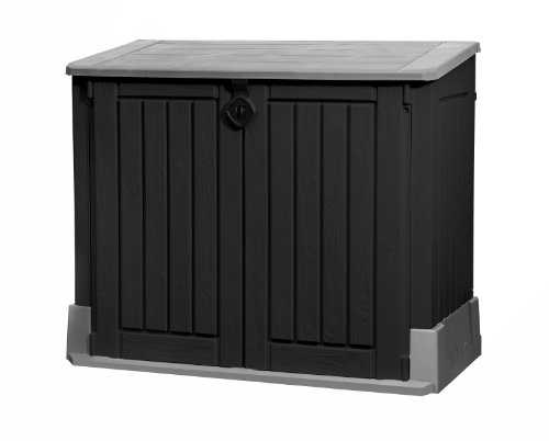 Keter Coffre De Rangement Woodland En Plastique Avec Vérin avec Coffre De Jardin Keter 2100L Castorama
