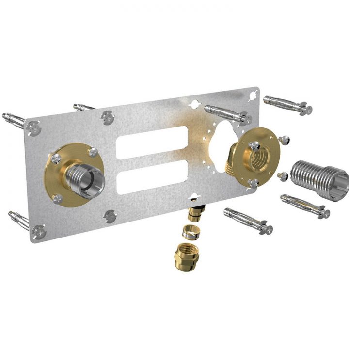 Kit D'Installation Femelle À Compression Pour Tube Per à Platine Douche Per A Sertir Kit D'Installation Femelle À Compression Pour Tube Per à Platine Douche Per A Sertir