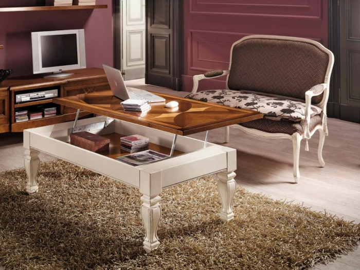 La Table Basse Relevable Pour Votre Salon Fonctionnel avec Table Basse Relevable Ikea