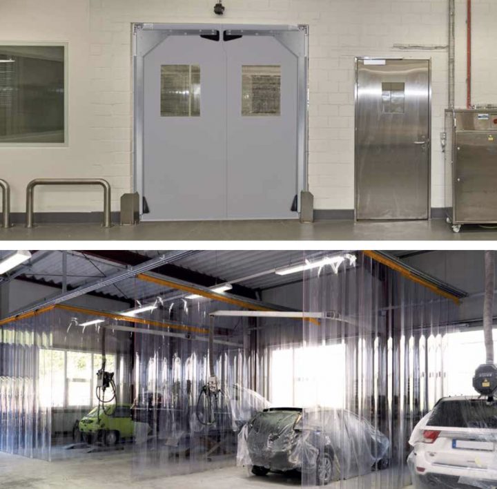 Lamelles Et Portes Battants Souples | Viglino concernant Rideaux À Lamelles Souples