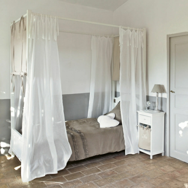 Le Lit Baldaquin Enfant – Comment Faire La Déco Pour La serapportantà Voilage Lit Baldaquin Maison Du Monde