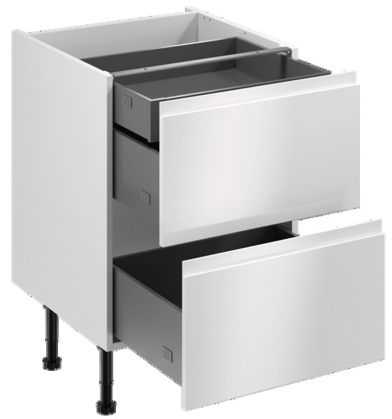 Meuble Bas "Garcinia" Blanc L 60 Cm 2 Casseroliers, 1 intérieur Meuble Four Encastrable Brico Depot Meuble Bas "Garcinia" Blanc L 60 Cm 2 Casseroliers, 1 intérieur Meuble Four Encastrable Brico Depot