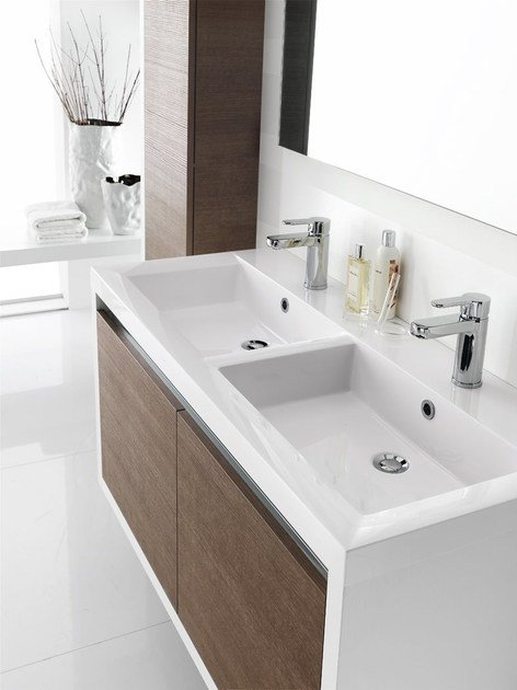 Meuble Pour Salle De Bain / Meuble Sous-Vasque En avec Stratifié Salle De Bain Meuble Pour Salle De Bain / Meuble Sous-Vasque En avec Stratifié Salle De Bain