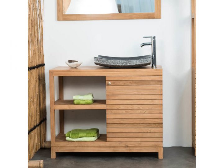 Meuble Salle De Bain En Teck Courchevel 100 31108 – Vente à Meuble Salle De Bain Conforama Meuble Salle De Bain En Teck Courchevel 100 31108 – Vente à Meuble Salle De Bain Conforama