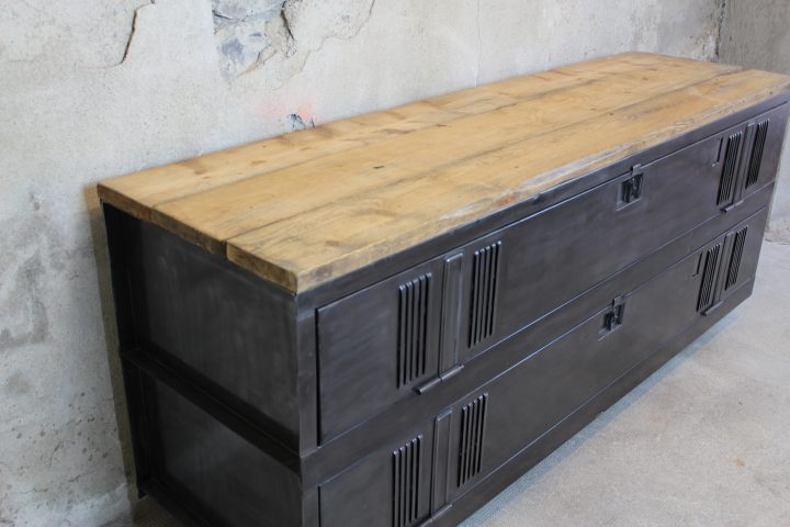 Meuble Tv 180P serapportantà Meuble Industriel Occasion Pas Cher