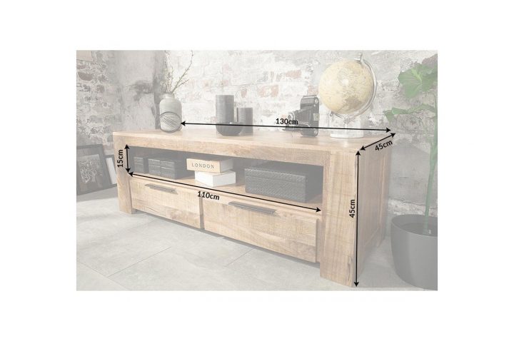 meuble tv 130 cm bois