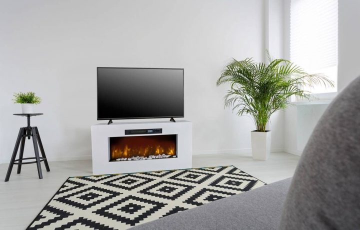 cheminee electrique meuble tv
