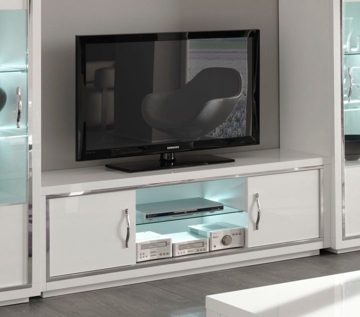 Meuble Tv Forum Blanc – Maison Et Mobilier D'Intérieur destiné Meuble Tv + Vitrine Conforama