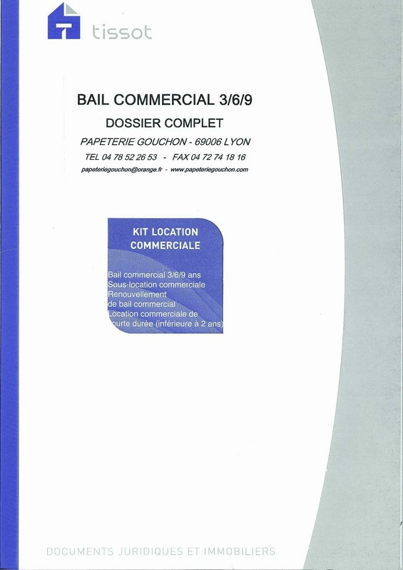 Modele De Bail Commercial : Contrat De Bail 3/6/9 En Vente avec Kit Location Gratuit Modele De Bail Commercial : Contrat De Bail 3/6/9 En Vente avec Kit Location Gratuit
