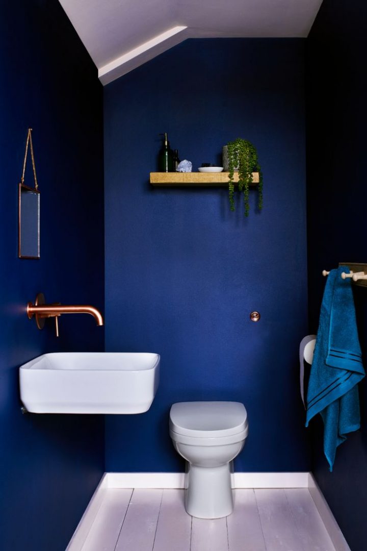 Mur Bleu | Relooking Toilettes, Idée Salle De Bain, Design serapportantà Peinture Toilette Tendance Mur Bleu | Relooking Toilettes, Idée Salle De Bain, Design serapportantà Peinture Toilette Tendance