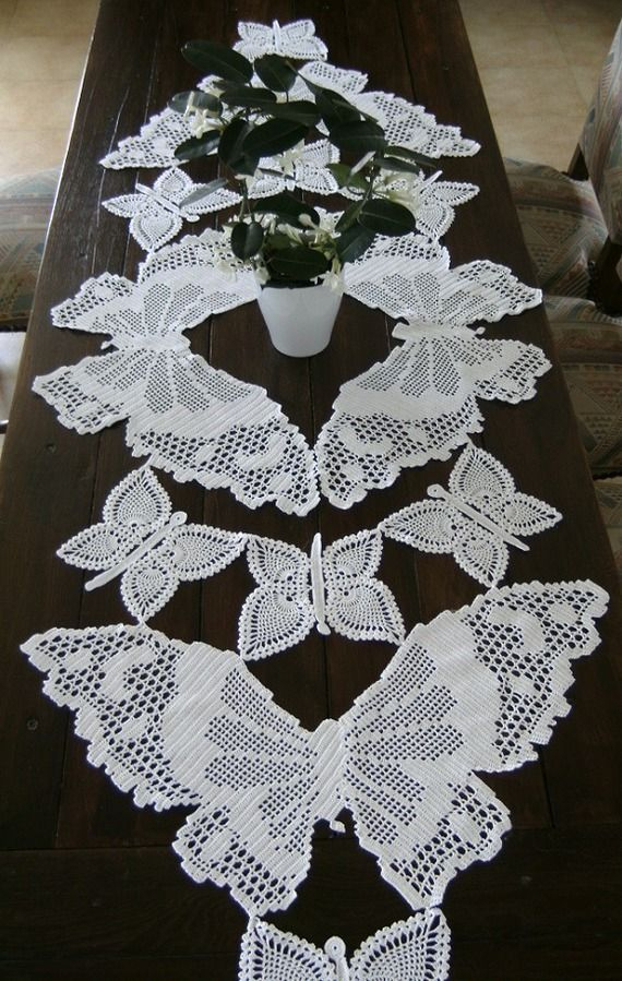Nappe Chemin De Table Papillons Crochet Fait Main Art serapportantà Tuto Chemin De Table Rectangulaire Au Crochet Nappe Chemin De Table Papillons Crochet Fait Main Art serapportantà Tuto Chemin De Table Rectangulaire Au Crochet