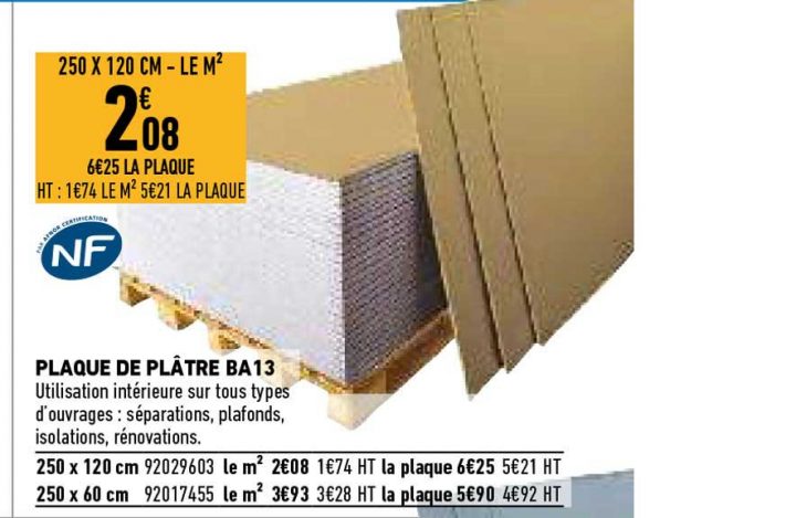 Offre Plaque De Plâtre B 13 Hydrofuge Nf Planodis Chez tout Plinthe Hydrofuge Brico Dépôt Offre Plaque De Plâtre B 13 Hydrofuge Nf Planodis Chez tout Plinthe Hydrofuge Brico Dépôt