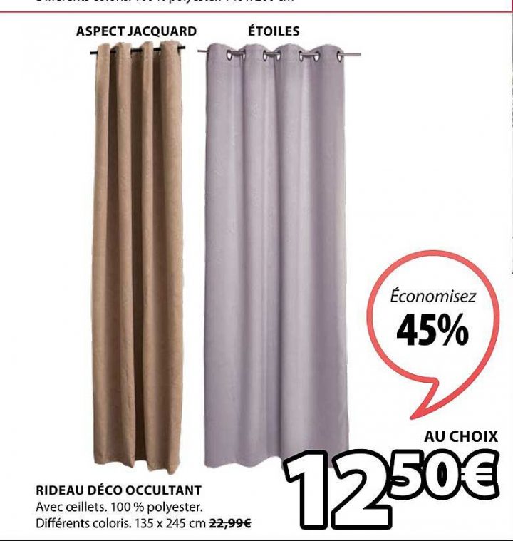 Offre Rideau Déco Occultant Chez Jysk intérieur Rideau Tamisant Centrakor