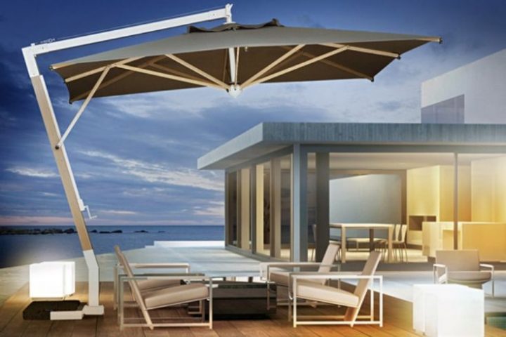 Parasol Professionnel Pour Terrasse – Barazzi concernant Parasol Geant Professionnel