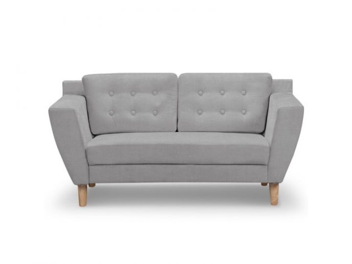 Paris Prix – Canapé 2 Places "Melody" 151Cm Gris – Vente intérieur Notice Montage Canape Gralviken