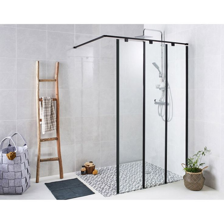 Paroi De Douche À L'Italienne, L.40 Cm + L.40 Cm Verre concernant Paroi De Douche Leroy Merlin Paroi De Douche À L'Italienne, L.40 Cm + L.40 Cm Verre concernant Paroi De Douche Leroy Merlin