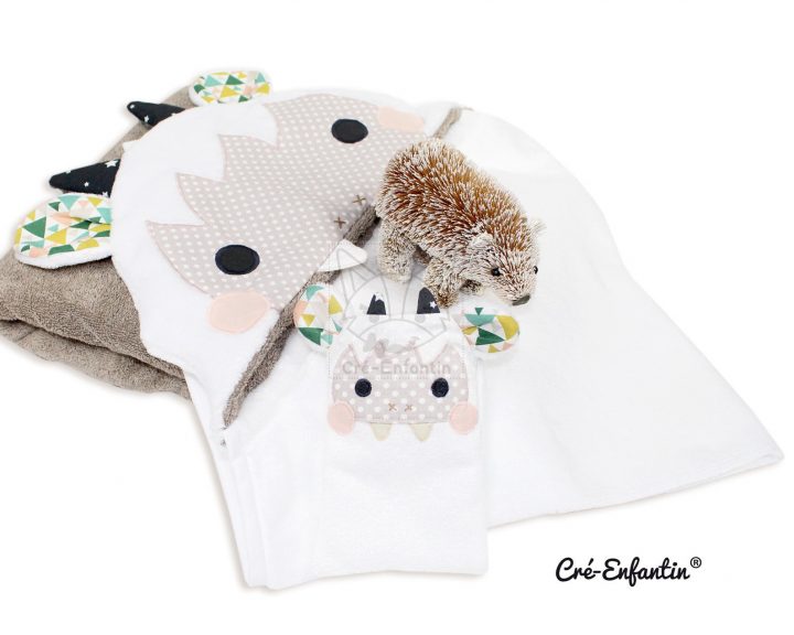 Patron De Couture Pdf Cape De Bain Et Gant De Toilette serapportantà Patron Gant De Toilette