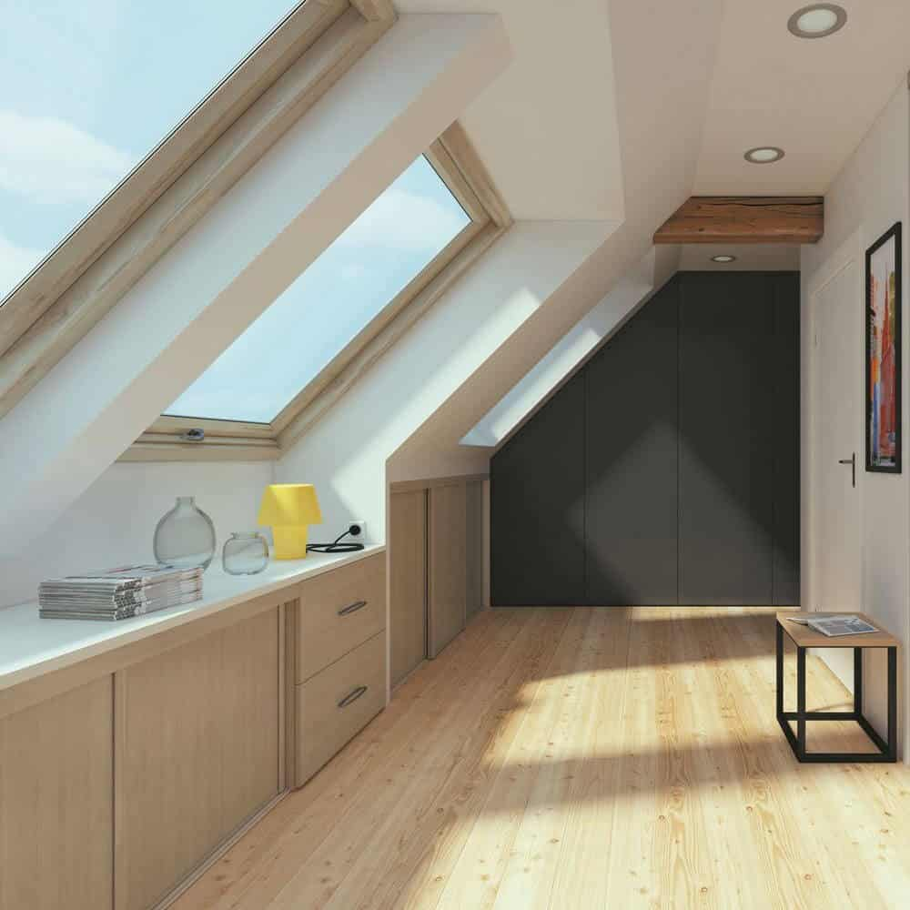 Placard Dressing Sous Pente | Rangements | Optimal Annecy encequiconcerne Dressing Sur Mesure Mansarde