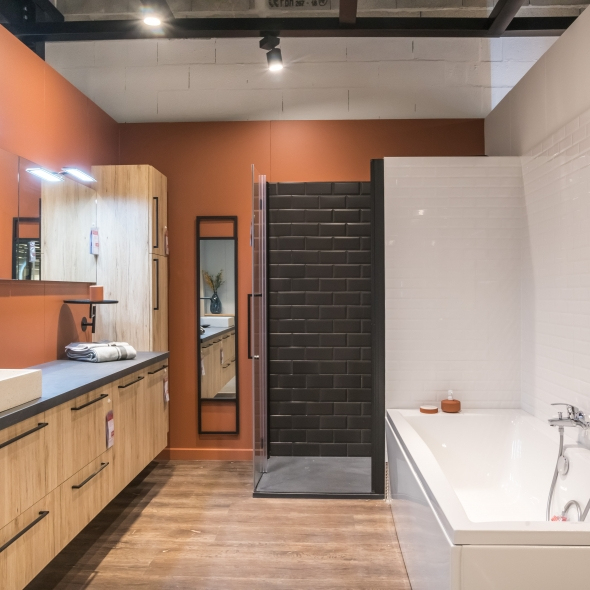 Plan De Travail Salle De Bains N°304 Décor Ardoise pour Stratifié Salle De Bain Plan De Travail Salle De Bains N°304 Décor Ardoise pour Stratifié Salle De Bain