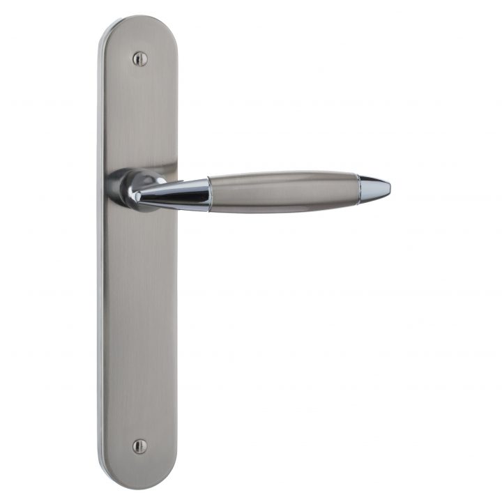 Poignée De Porte Lina Sans Trou Nickel Mat/Chrome destiné Poignée De Porte Sans Vis Castorama Poignée De Porte Lina Sans Trou Nickel Mat/Chrome destiné Poignée De Porte Sans Vis Castorama