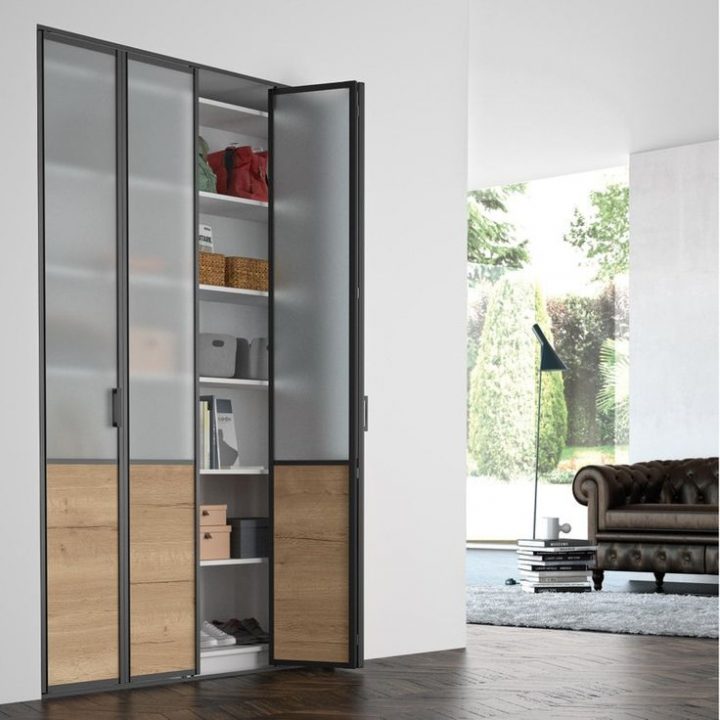 Porte De Placard Pliante Sur-Mesure Iliko Loft De 40 À 60 dedans Placards Sous Pente Le Roy Merlin Porte De Placard Pliante Sur-Mesure Iliko Loft De 40 À 60 dedans Placards Sous Pente Le Roy Merlin